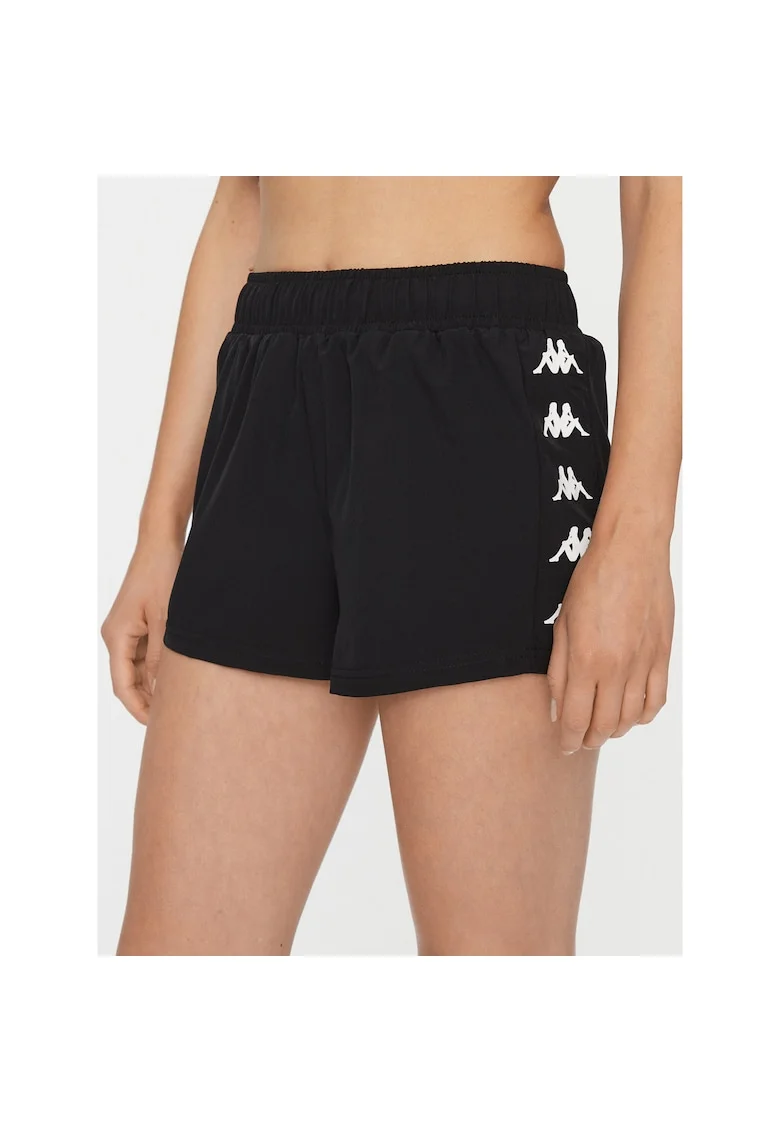 Pantaloni scurti sport dama,  303372217, Poliester, Negru