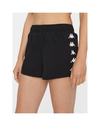 Pantaloni scurti sport dama,  303372217, Poliester, Negru