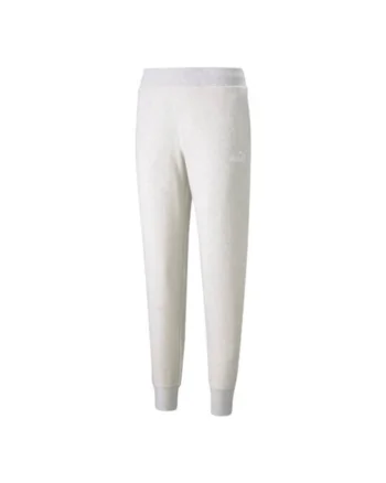Pantaloni sport dama,  Bumbac/Poliester, Alb