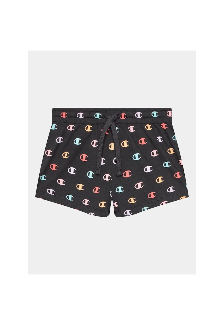 Pantaloni scurti sport Fete,  302261888, Bumbac, Negru