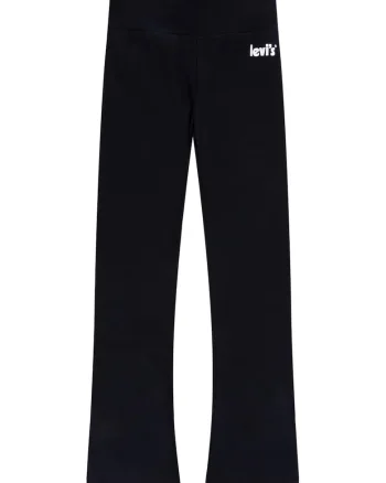 Pantaloni evazati cu logo discret