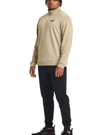 Bluza cu fenta cu fermoar pentru fitness, Bej
