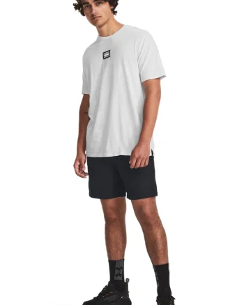 Tricou cu aspect decolorat pentru fitness Elevated Core, Gri deschis