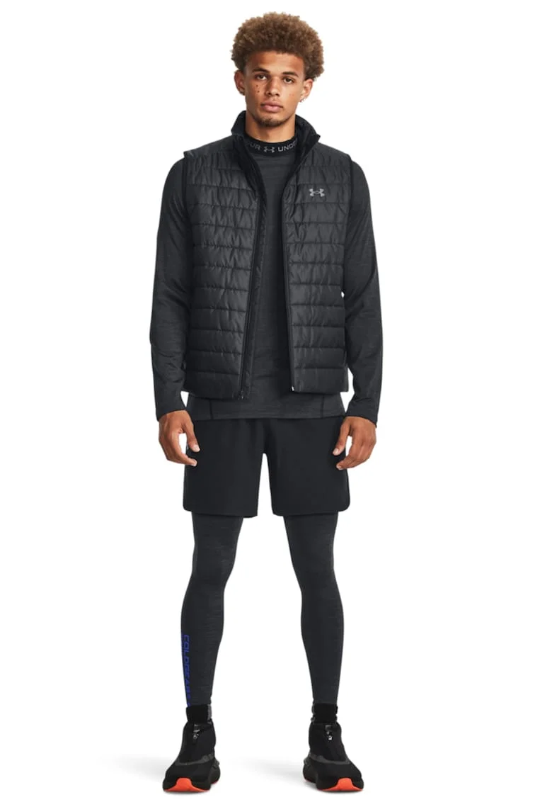 Bluza cu maneci raglan, pentru antrenament ColdGear®, Negru/Gri