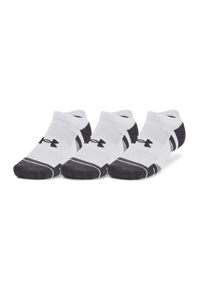 Set de sosete pana la glezna unisex pentru fitness - 3 perechi, Alb/Negru
