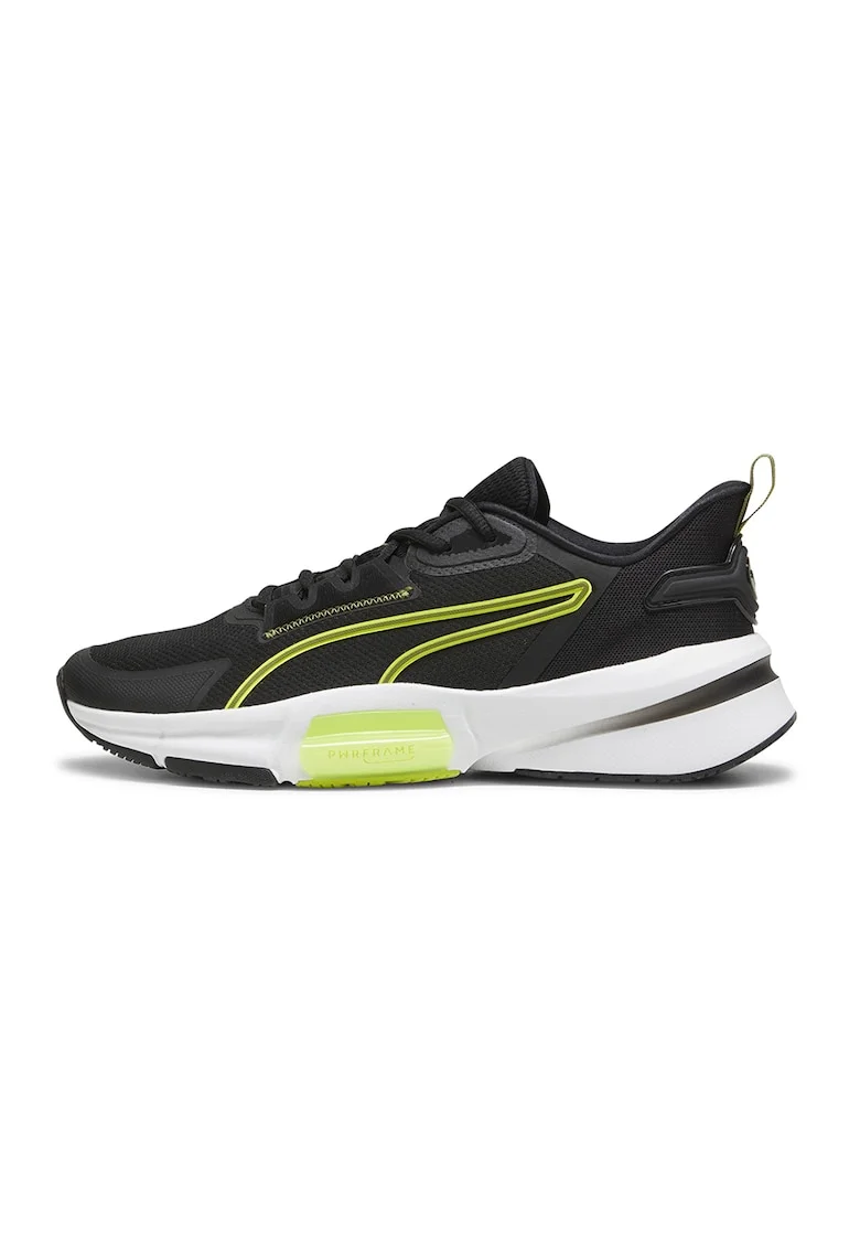 Pantofi din material textil pentru fitness PWRFrame TR 3, Negru/Verde lime