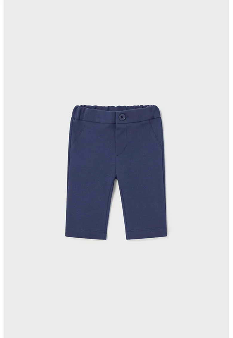 Pantaloni cu talie elastice, Bleumarin