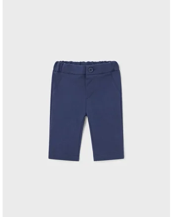 Pantaloni cu talie elastice, Bleumarin