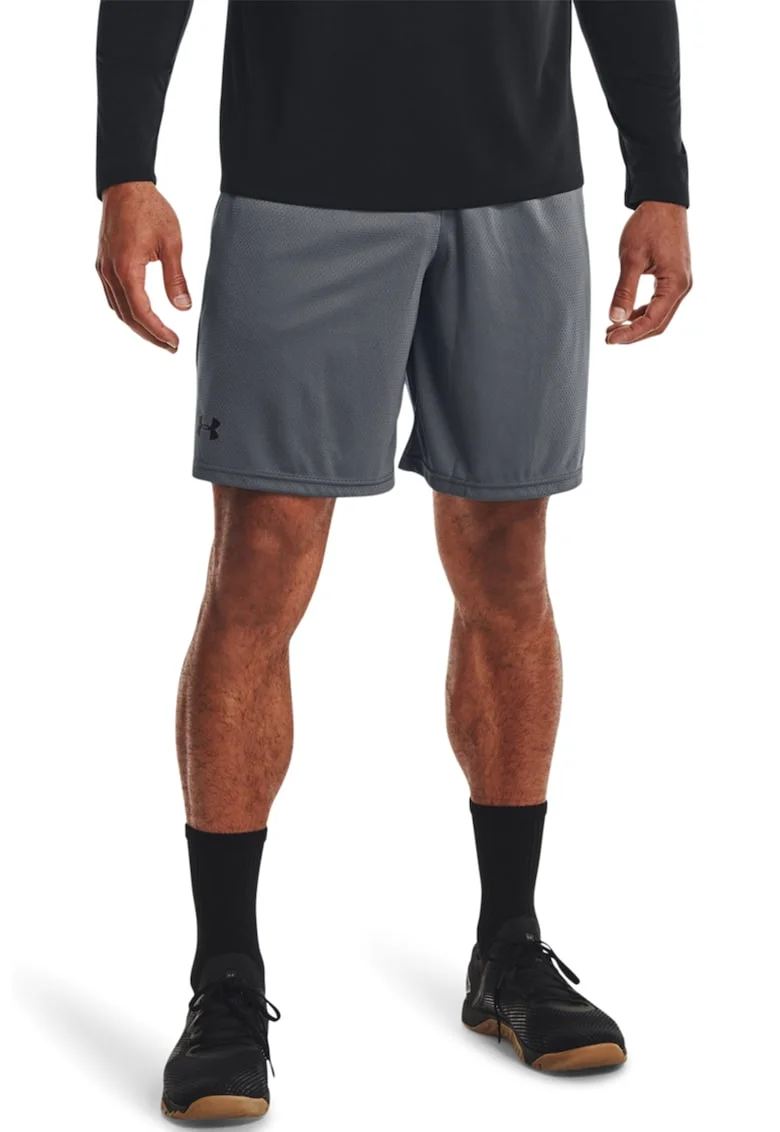 Pantaloni scurti cu buzunare laterale, pentru fitness Tech™, Gri