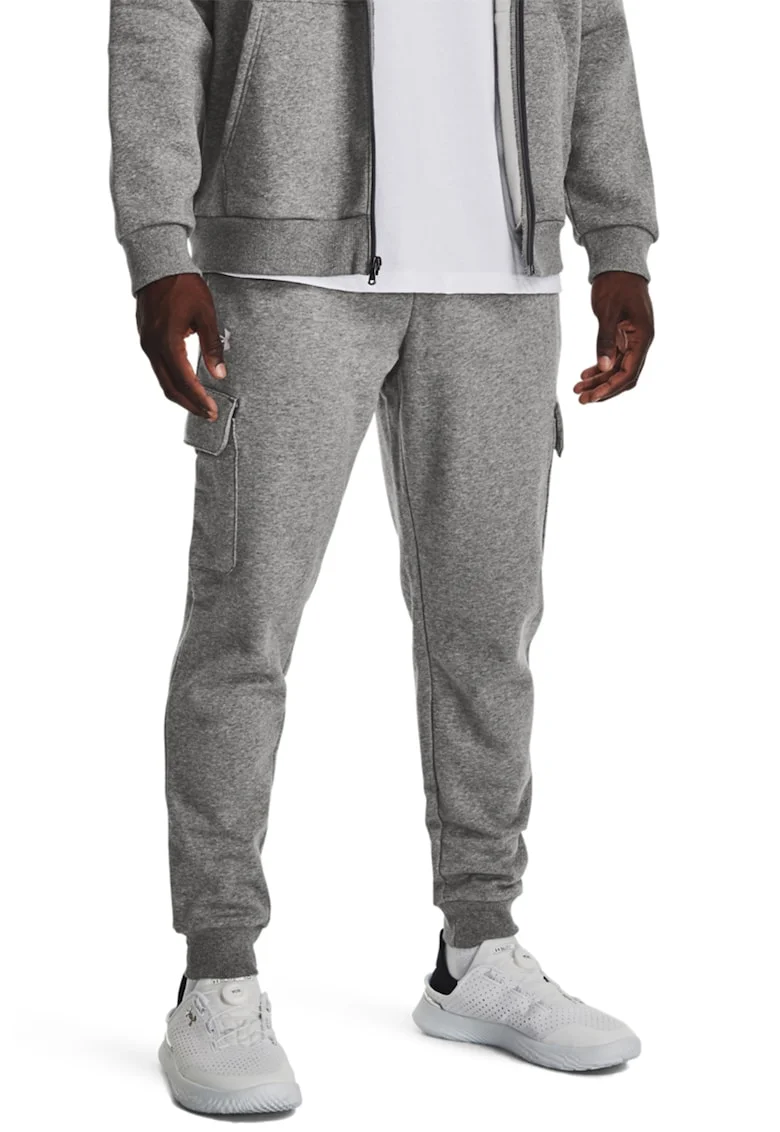 Pantaloni cargo pentru antrenament Rival, Gri melange