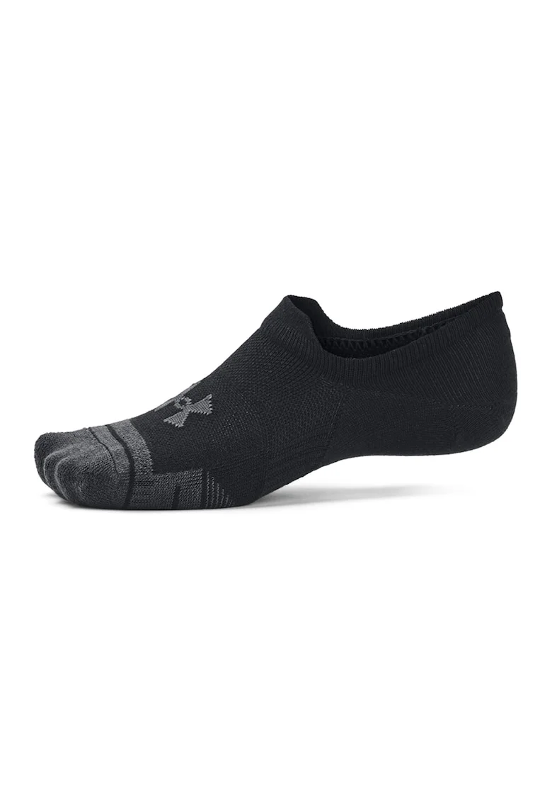 Set de sosete foarte scurte pentru fitness Performance Tech - 3 perechi, Negru