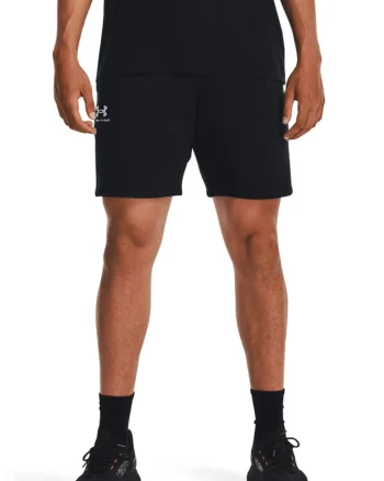 Pantaloni scurti cu talie medie, pentru fitness, Negru