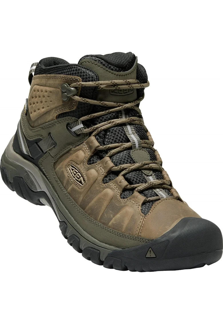 Bocanci trekking pentru barbati,  Targhee III MID WP, Piele naturala, Maro/Negru, Negru/Maro