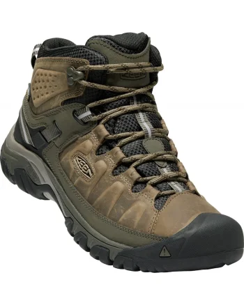 Bocanci trekking pentru barbati,  Targhee III MID WP, Piele naturala, Maro/Negru, Negru/Maro