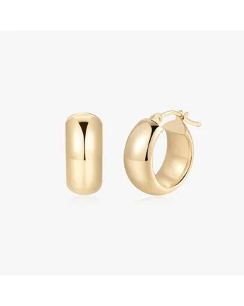 Cercei din aur galben Bold Maxi Hoops