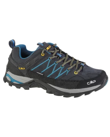 Pantofi de drumetie pentru barbati,  Piele & Stofa, Gri - 68785