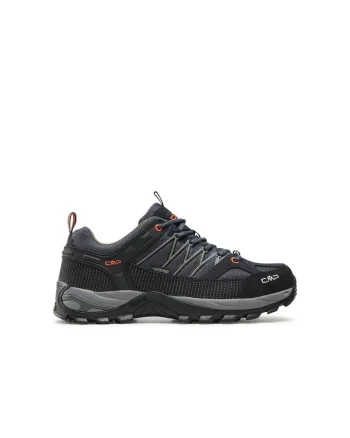 Ghete trekking barbati,  51516, Piele naturala, Gri, Negru