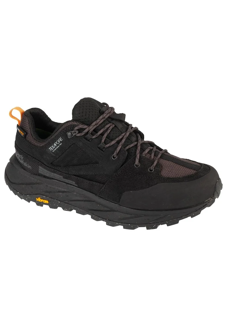Pantofi de trekking  Terraquest Texas Low , Piele ecologica, Negru
