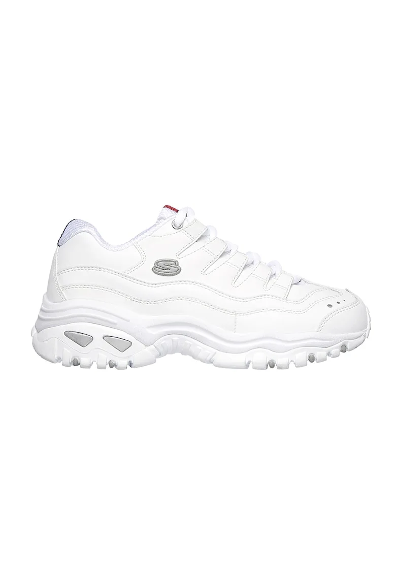 Pantofi cu garnituri de piele pentru antrenament Sport Energy, Alb