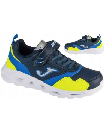 Pantofi sport copii,  Star Jr, piele ecologica, bleumarin/galben