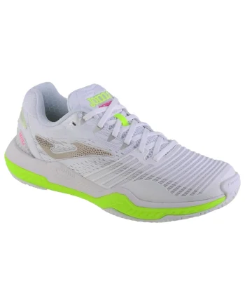 Pantofi tenis si squash pentru femei  Point, Alb/Verde,