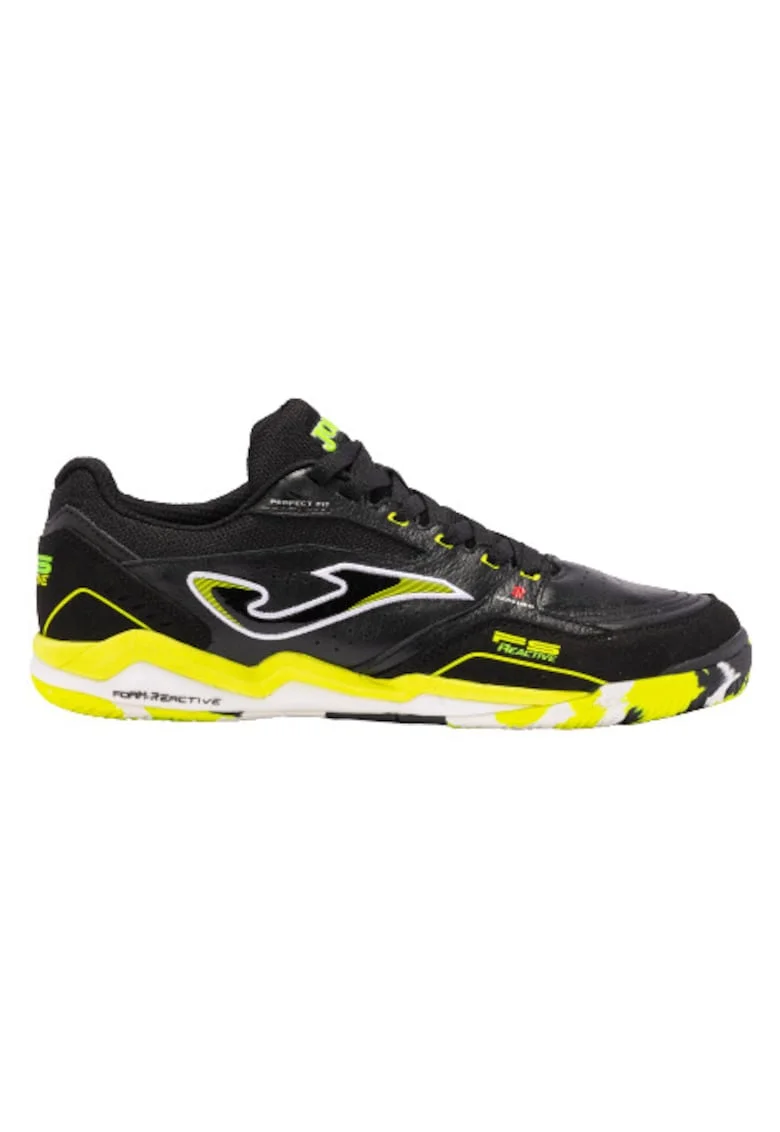 Ghete fotbal barbati,  FS Reactive, FSW2301IN, Piele, Negru/Galben, Negru