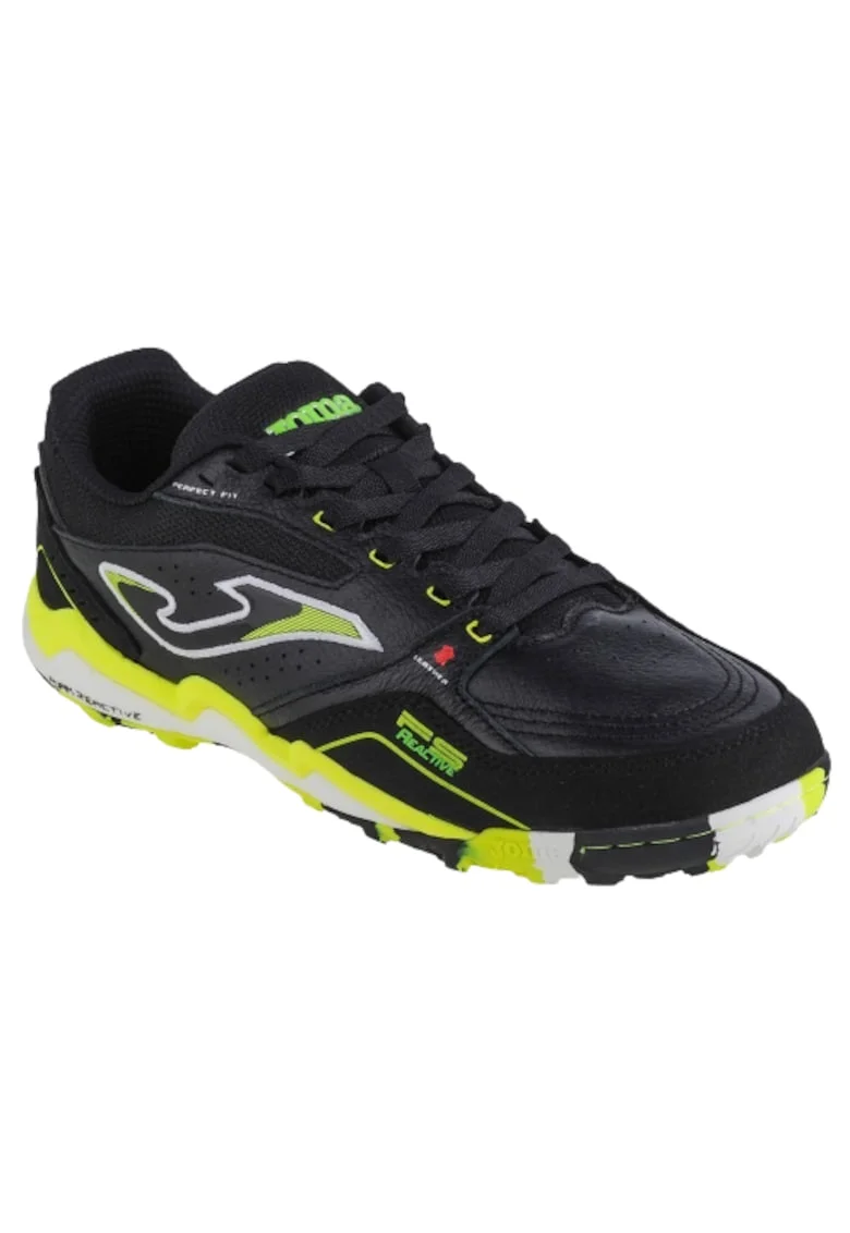 Ghete fotbal barbati,  FS Reactive, FSW2301TF, Piele, Negru/Galben