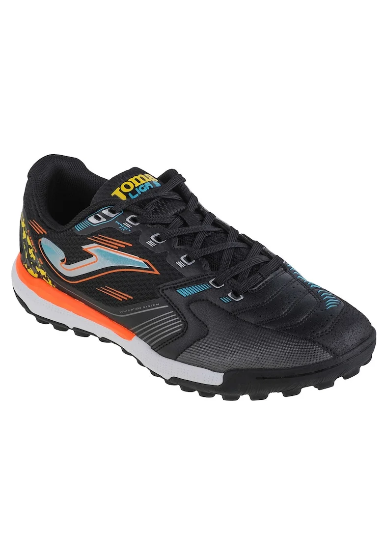 Pantofi de fotbal - turf,  Liga-5 2301 TF LIGW2301TF, Negru, Negru