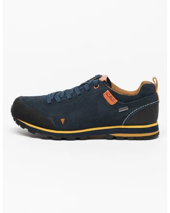 Pantofi impermeabili din piele intoarsa pentru drumetii Elettra, Negru/Bleumarin