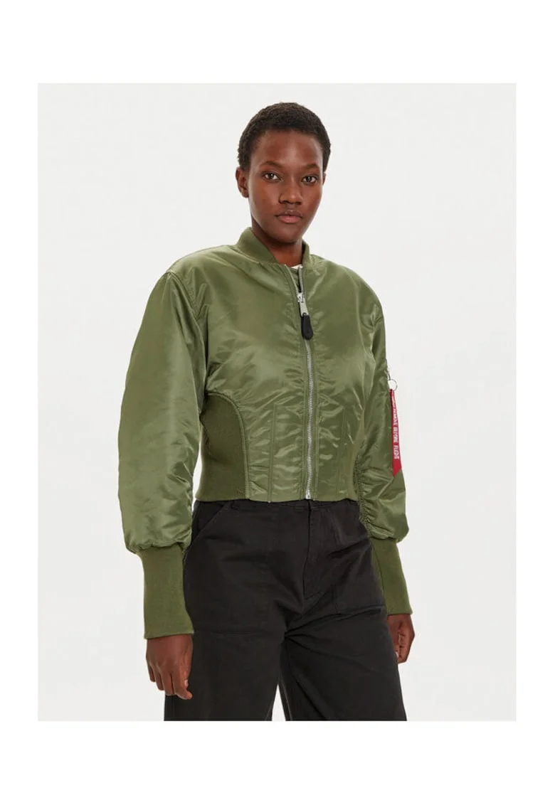 Geaca dama,  304543722, Nylon, Verde, Verde