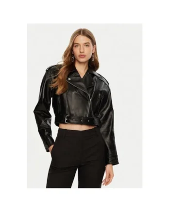 Geaca dama,  304991257, Piele naturala, Negru, Negru