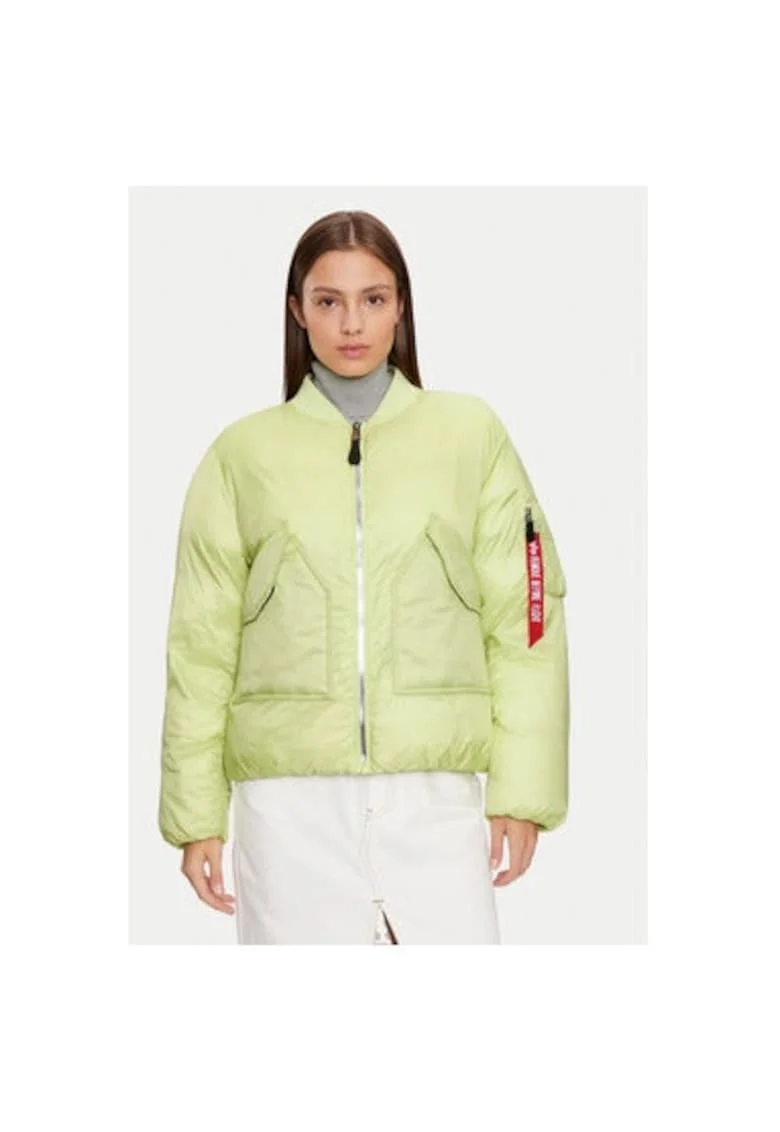 Geaca dama,  304543760, Nylon, Verde, Verde