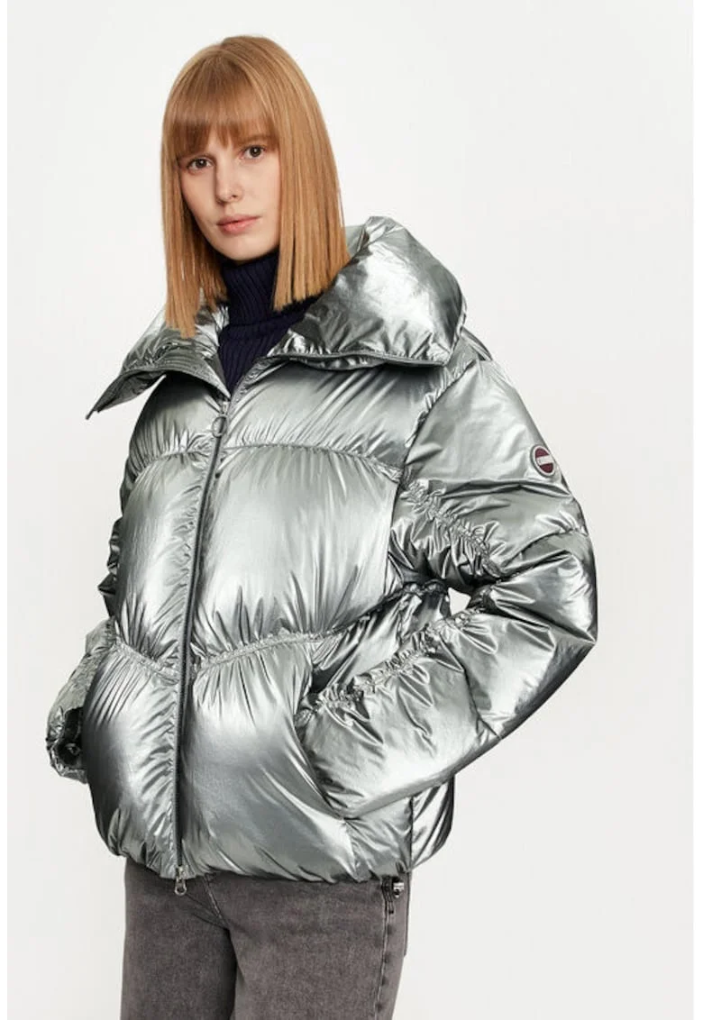 Geaca dama,  304466502, Nylon, Argintiu, Argintiu