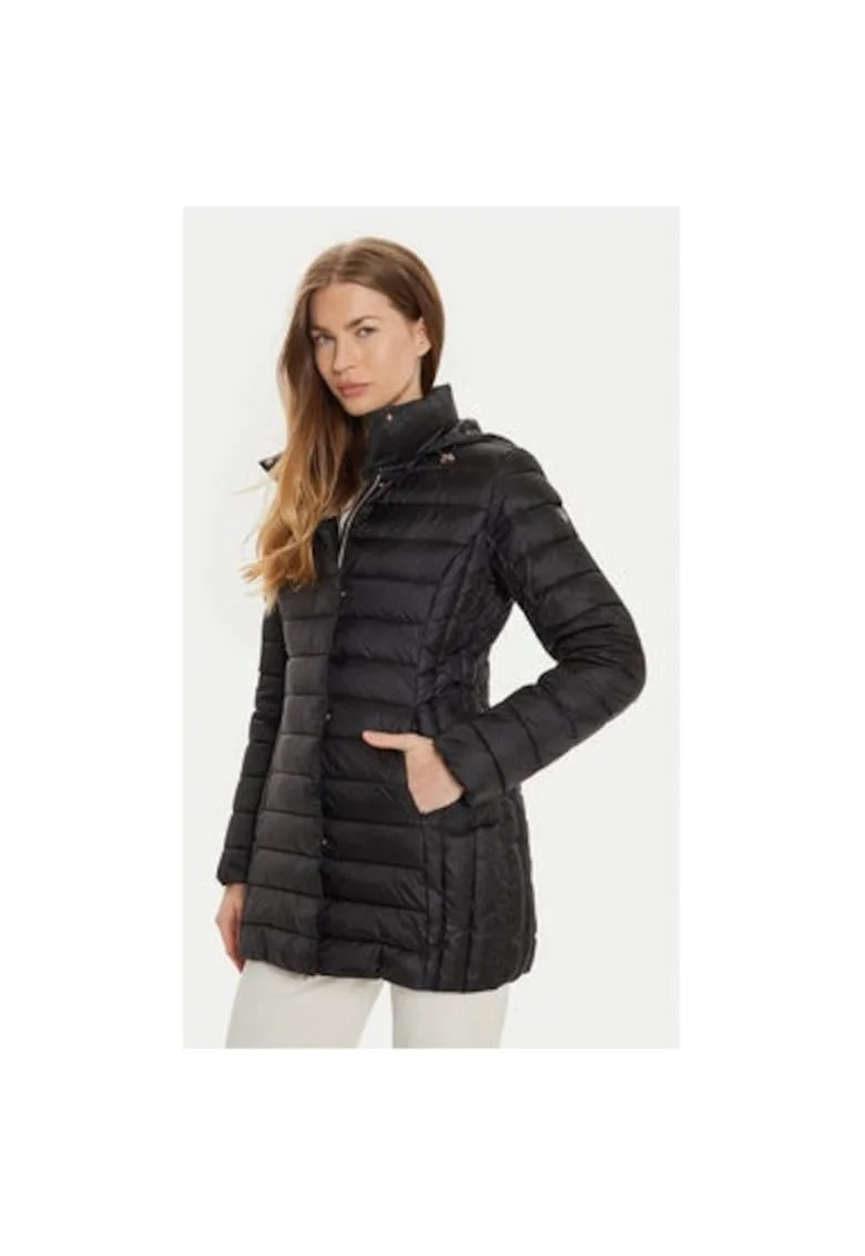 Geaca dama, Emporio Armani  303961459, Poliamida, Negru, Negru
