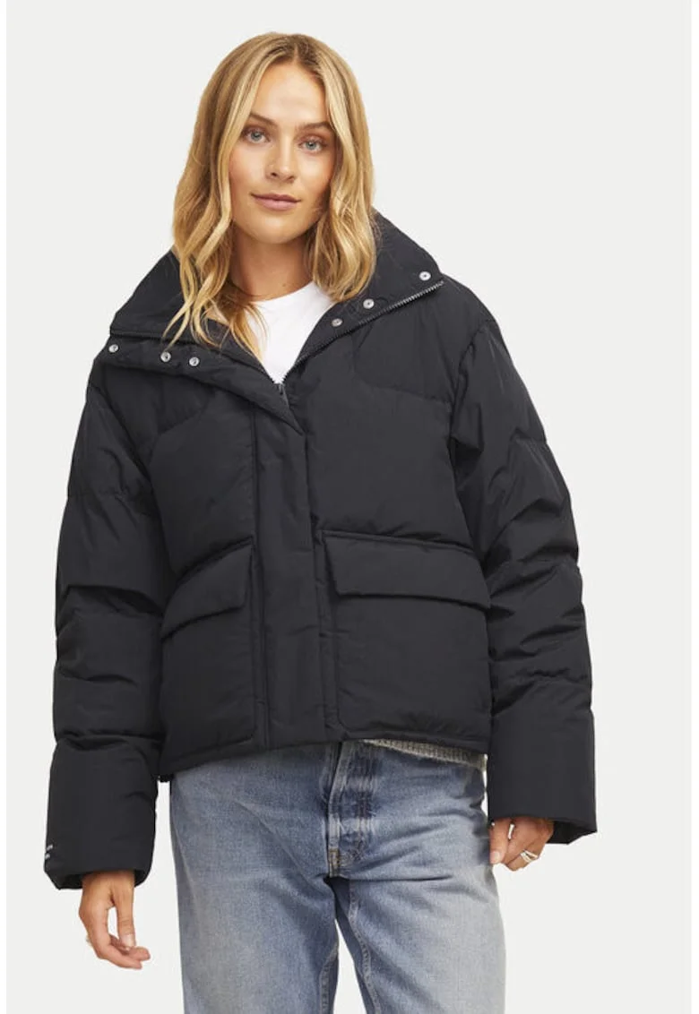 Geaca dama,  304511523, Nylon, Negru, Negru