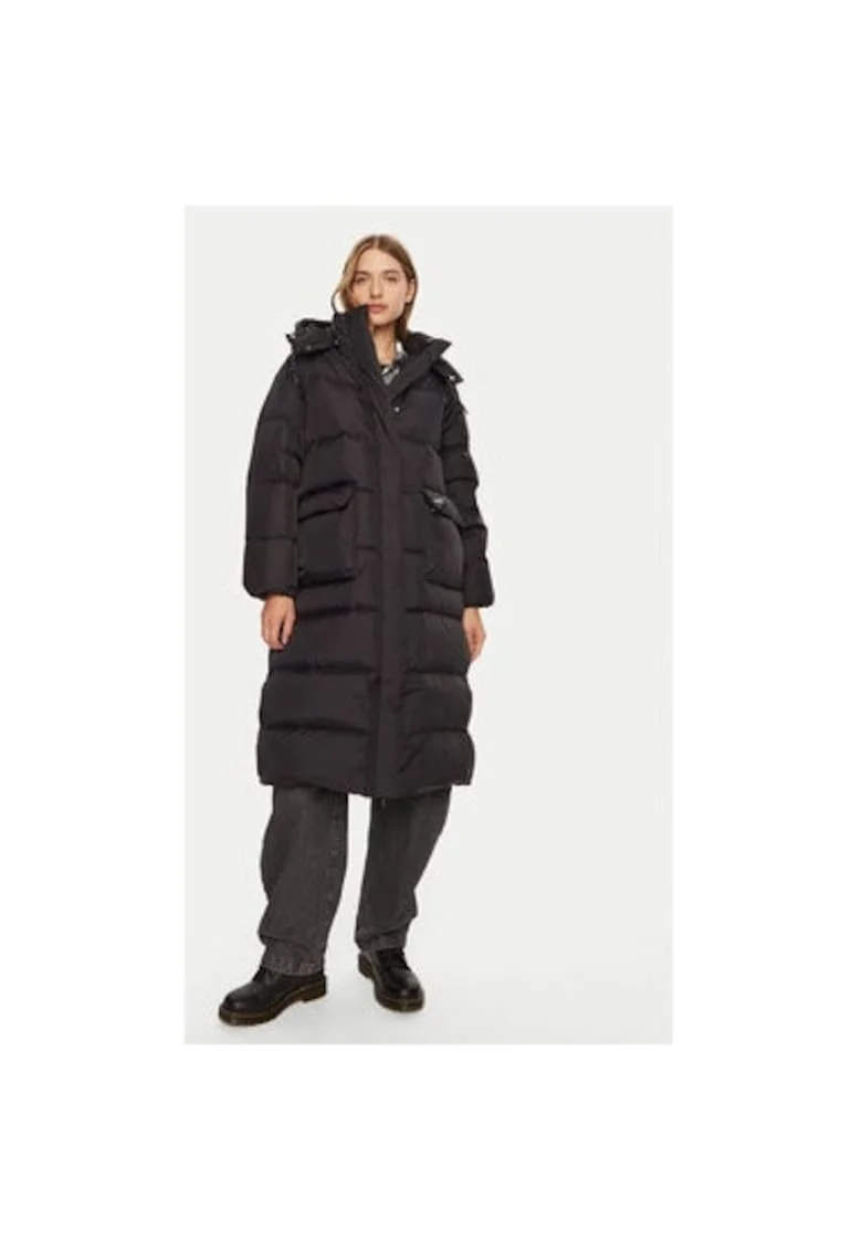 Geaca dama,  304253386, Nylon, Negru, Negru