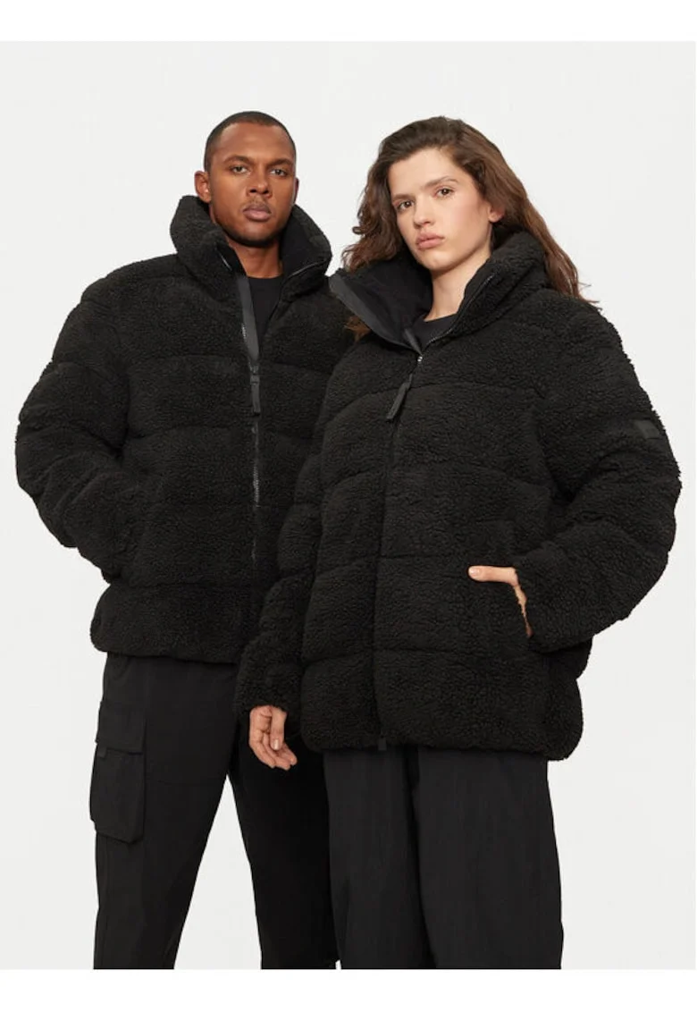 Geaca unisex,  304182266, Poliester, Negru, Negru