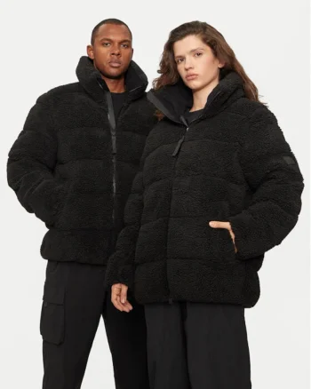 Geaca unisex,  304182266, Poliester, Negru, Negru