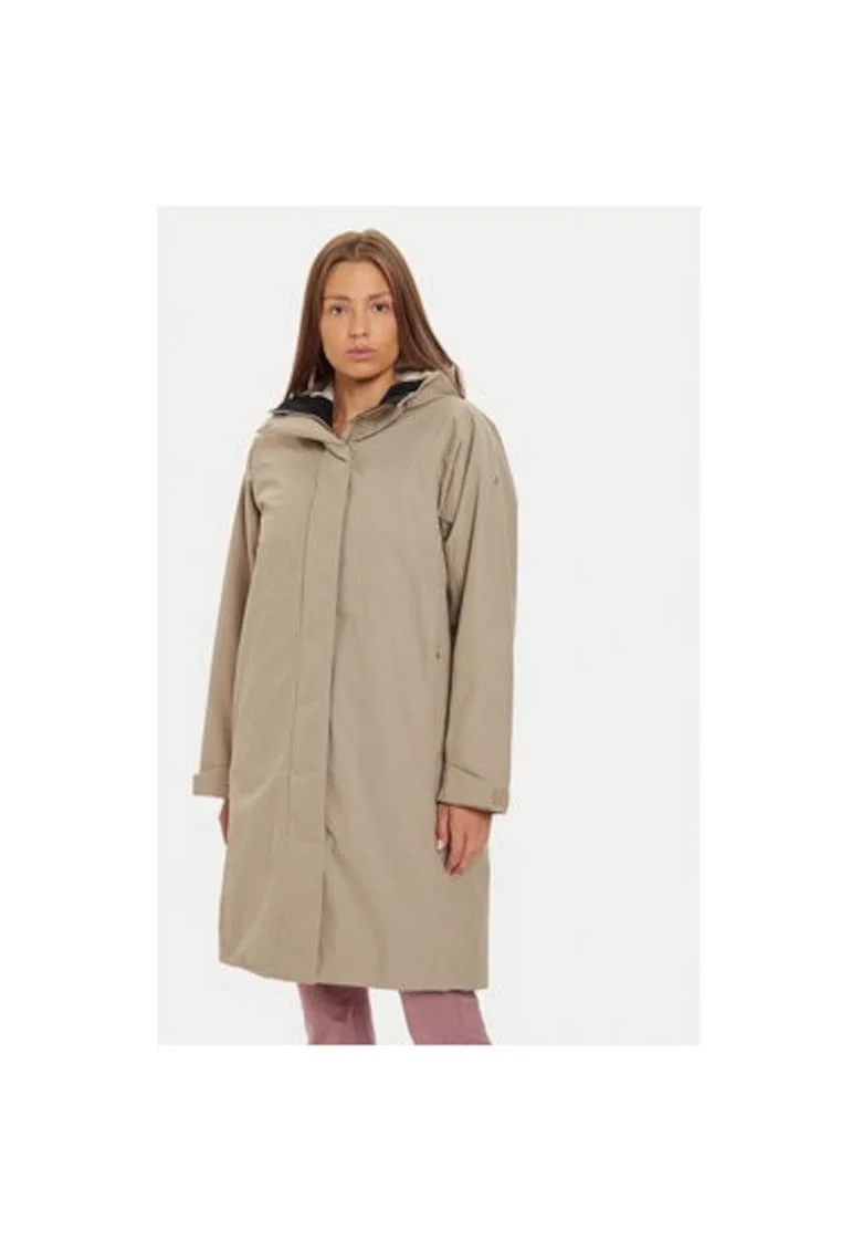 Jacheta dama,  304107856, Poliester reciclat, Bej, Bej