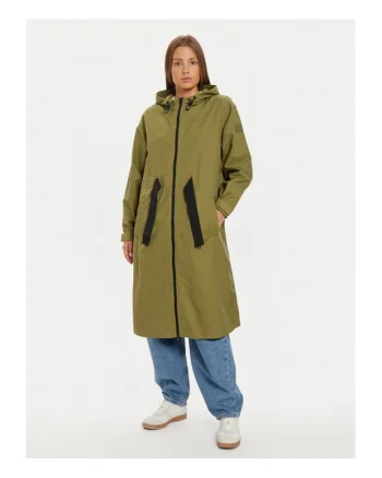 Jacheta dama,  304302619, Bumbac/Nylon, Verde, Verde