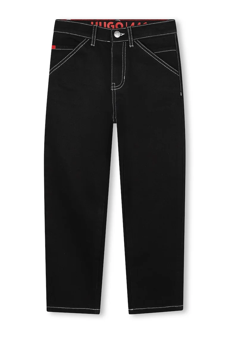 Blugi cu cusaturi contrastante, Negru
