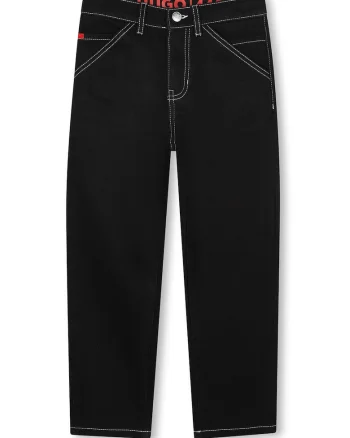 Blugi cu cusaturi contrastante, Negru