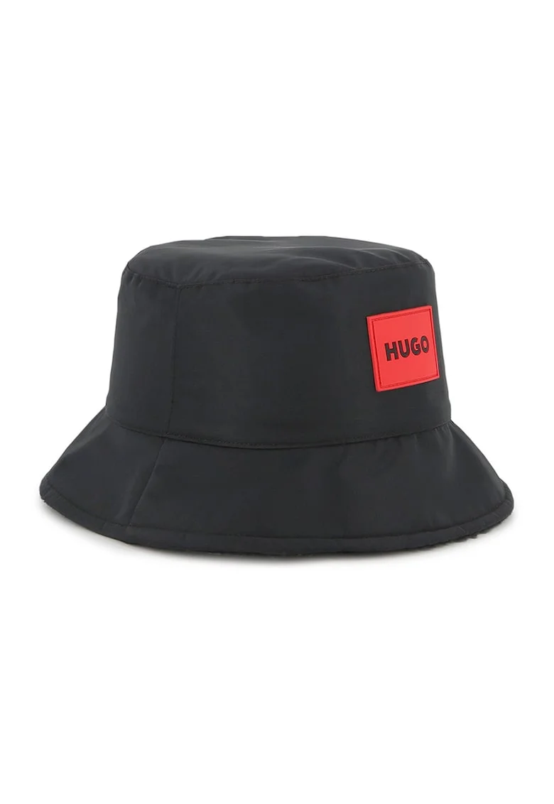 Palarie bucket cu logo, Negru