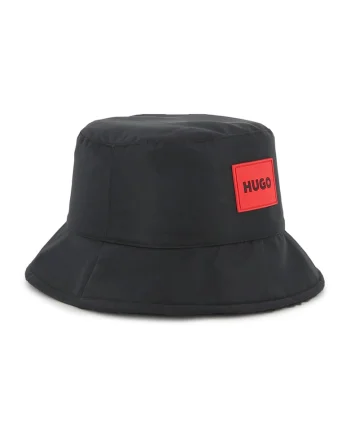 Palarie bucket cu logo, Negru