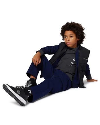 Pantaloni cargo cu croiala dreapta, Albastru indigo