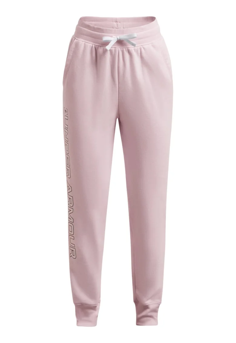 Pantaloni cu imprimeu logo pentru fitness Rival, Lila