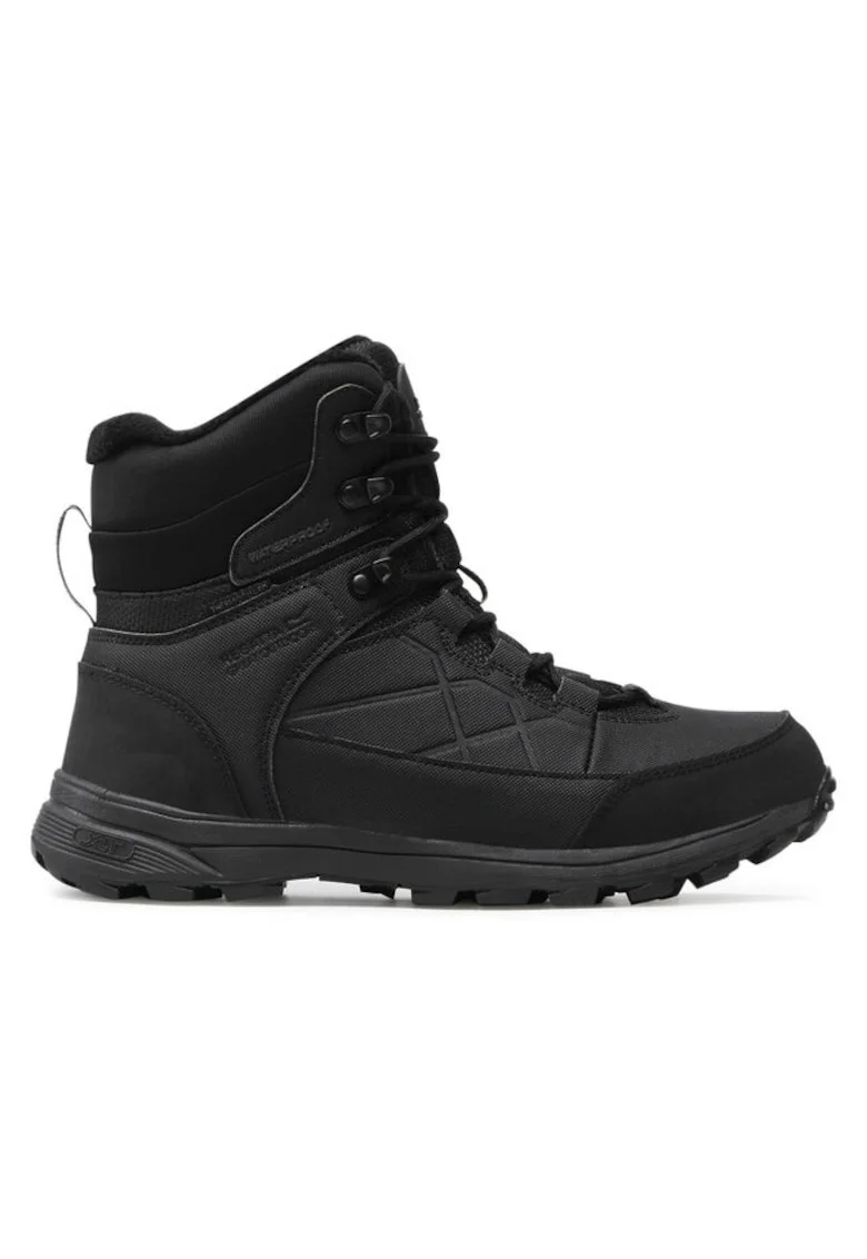 Pantofi sport barbati  209511710, Piele ecologica/Textil, Negru, Negru