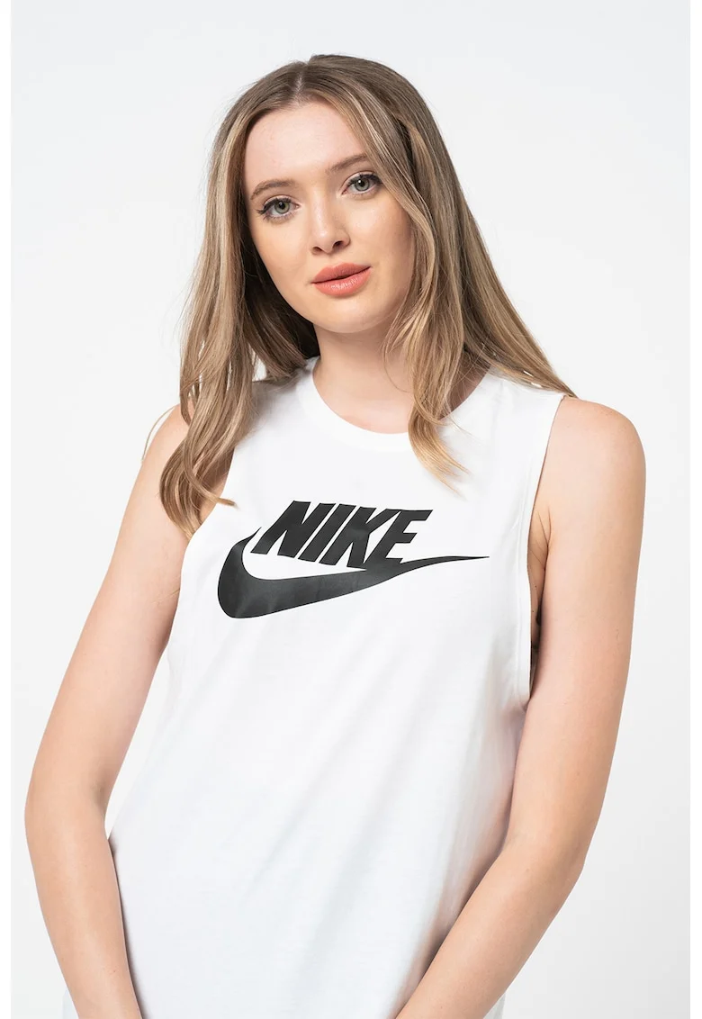 Top FUTURA Muscle, Alb/Negru