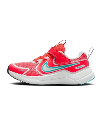 - Pantofi Cosmic cu inchidere velcro pentru alergare, Rosu/Gri deschis