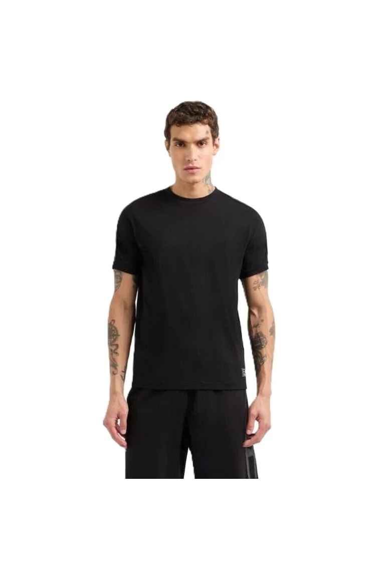 Tricou  pentru Barbati, m tape tee ss, 7M000138-AF10375-U8106, Negru, Negru